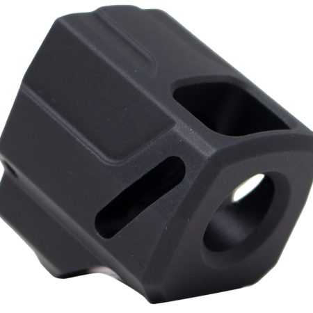 Faxon Firearms FFPACOMPSSS01 EXOS-525 Compensator Black Nitride 6061 Aluminum 1/2"x28 Threads 1.125" OAL Compatible w/ Sig Sauer P365/P365 XL