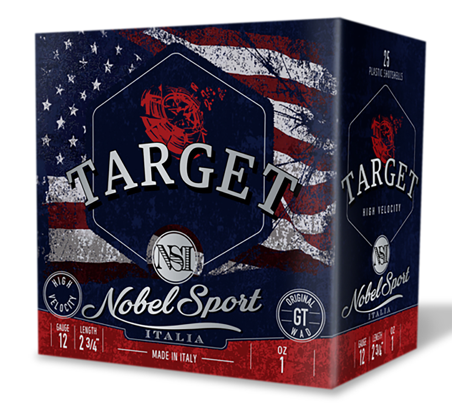 Nobel/eurosports Llc ANS121FSC75 Target 12Gauge 2.75" 1oz 7.5Shot 25 Per Box/10Case