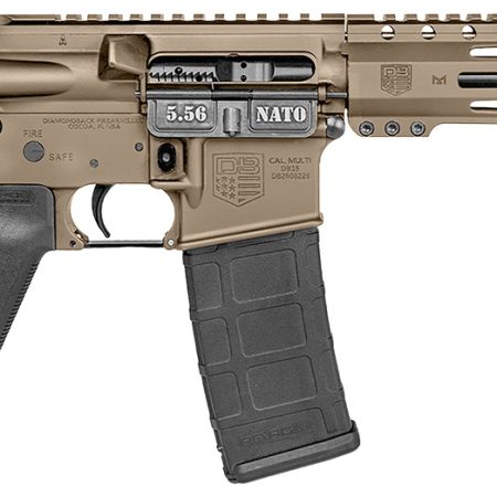 Diamondback DB1916K061 DB15  5.56 NATO 30+1 10" Flat Dark Earth Cerakote Heavy Barrel 9" M-LOK Handguard 7075-T6 Aluminum SBA3 Brace Magpul MOE Grip