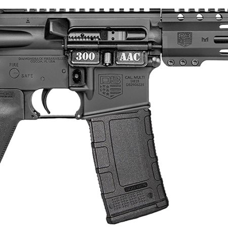 Diamondback DB1916B001 DB15  300 AAC 30+1 10" Black Hard Coat Anodized Heavy Barrel 9" M-LOK Handguard 7075-T6 Aluminum SBA3 Brace Magpul MOE Grip