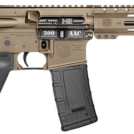 Diamondback DB1916B061 DB15  300 AAC 30+1 10" Flat Dark Earth Cerakote Heavy Barrel 9" M-LOK Handguard 7075-T6 Aluminum SBA3 Brace Magpul MOE Grip