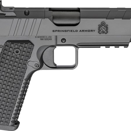 Springfield Armory PX9229LAOS 1911 Emissary 9mm 9+1 5" Stainless Steel Barrel Optic Ready Black Carbon Steel Slide VZ Grips Thin-Line G10 Grip