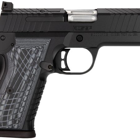 Kimber Mfg.,inc 3100010 KDS9C  9mm 15+1 4.09" KimPro Black Front and Rear Serrations Stainless Steel Slide Gray and Black G10 Crosshatch Grip