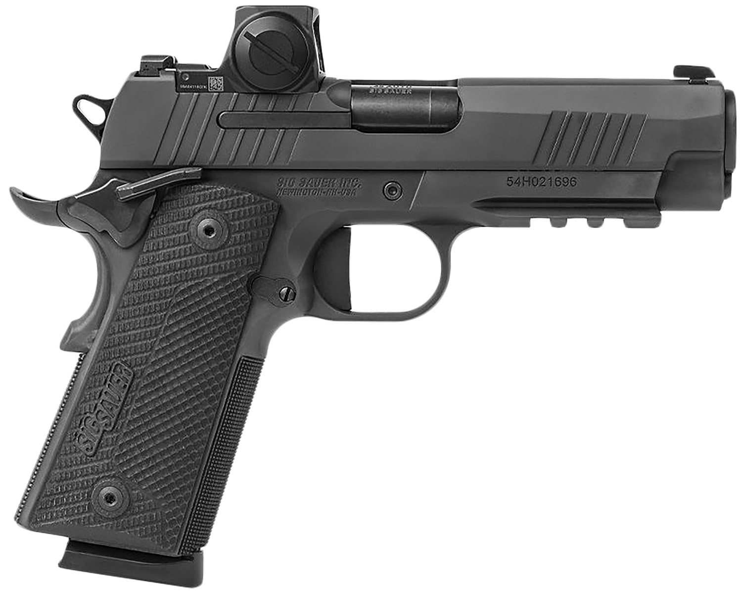 Sig Sauer 191XCA45BXR3RXX 1911 XCarry 45 ACP 8rd 4.25" Black DLC Black DLC Serrated Stainless Steel Slide Black DLC Black G10 Grip