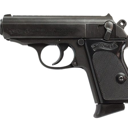 Walther Arms 4796061 PPK  32 ACP 6+1 3.30" Black Steel Threaded Barrel, Black Serrated Steel Slide, Black Steel Frame w/Beavertail Textured, Polymer Grip