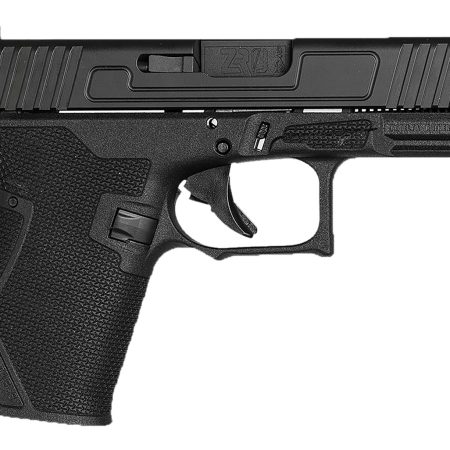 ZRO Delta 755000329990 FKS-9  9mm Luger 15+1 4" Black Nitride Match Grade Barrel, Black Nitride Optic Cut/Serrated Slide, Polymer Frame w/Accessory Rail, Black Polymer Grip, RMR Footprint