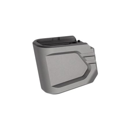 Tyrant CNC TDG48MAGEXG  Magazine Extension Fits Glock 43x/48 Gray Aerospace Grade Aluminum