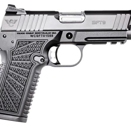 Wilson Combat SFT9CMR42 SFT9 Compact 9mm 15+1 4.25" Lightrail Black Armor-Tuff Stainless Steel