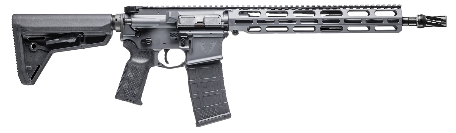 Vktr Industries V31100916622 VK-1PW 5.56 13.70" Sniper Gray Cerakote Low Profile M-LOK Handguard Magpul SL Black Magpul K2 Grip