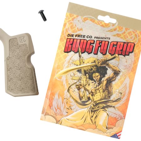 Die Free Co Llc KFGFDE Kung Fu Grip  Flat Dark Earth Nylon Fits AR15/M4/AR10/SR25