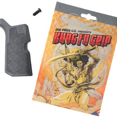 Die Free Co Llc KFGGRY Kung Fu Grip  Gray Nylon Fits AR15/M4/AR10/SR25