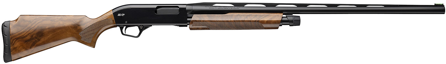 Winchester Repeating Arms 512467393 SXP Trap 12 Gauge Pump 3" 4+1 30" Gloss Black Vent Rib Barrel, Gloss Black Aluminum Receiver, Fixed w/Raised Comb Satin Turkish Walnut Stock
