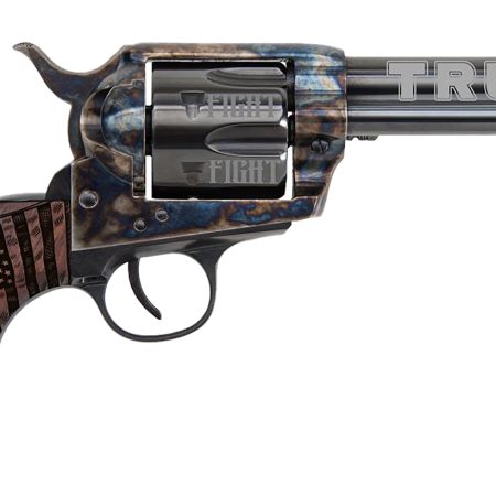 Traditions SAT73002FT 1873 Trump-Fight 45 Long Colt 6 Shot 4.75" Blued "Trump" w/Engraved Barrel, "Fight" Engraved Cylinder, Color Case Hardened Steel Frame, Walnut w/Trump Design Grip, Exposed Hammer