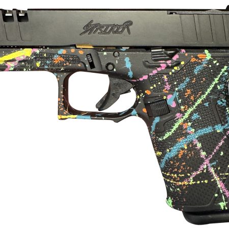 Great Lakes Firearms GL19SBLK Striker  9mm 15+1 4" Front/Rear Serrations Cerakote Splatter Black