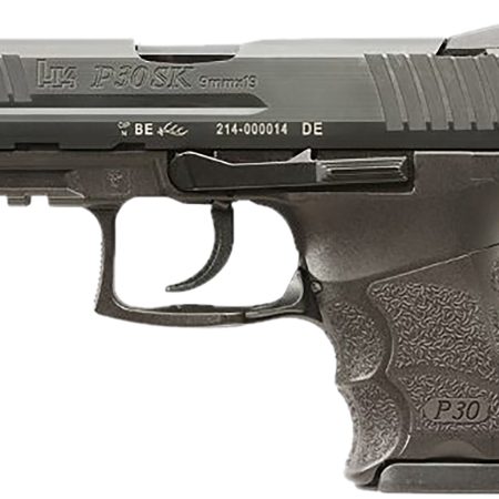 HK 81001108 P30SK V3 Sub-Compact Frame 9mm Luger 10+1 3.27" Black Steel Barrel, Black Cerakote Serrated Steel Slide, Black Polymer Frame w/Picatinny Rail, Ambidextrous