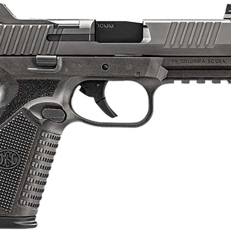 FN 66-101952 510 Tactical 10mm 22+1 4.71" Black Steel Threaded Barrel, Gray PVD Optic Cut/Serrated Stainless Steel Slide & Polymer Frame w/Picatinny Rail, Interchangeable Backstrap Grip
