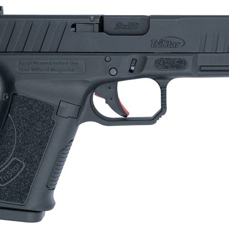 TriStar 85760 Apoc  9mm Luger 15+1 4.02" Black Steel Barrel, Black Cerakote Serrated Steel Slide & Polymer Frame w/Accessory Rail, Textured Grip