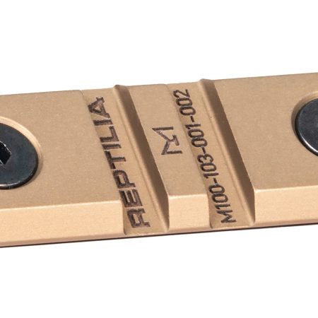 Reptilia LLC 100280 Low Profile M-Lok Rail Mount FDE 7075-T6 Aluminum