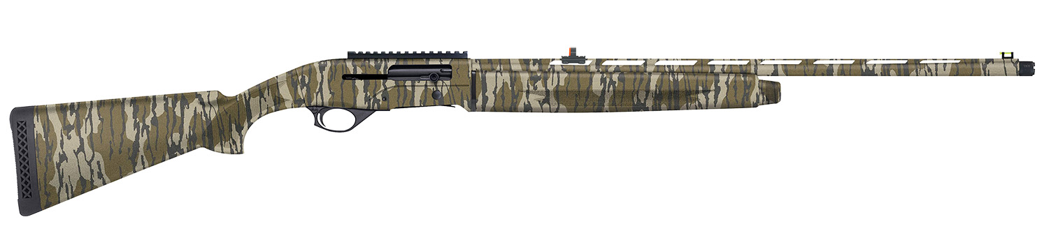 Mossberg 75809 SA-410 Turkey 410 Gauge Semi-Auto 3" 4+1 22" Mossy Oak Greenleaf Vent Rib Steel Barrel, Mossy Oak Greenleaf Picatinny Rail Receiver, Fixed Mossy Oak Greenleaf Synthetic Stock