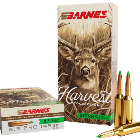 Barnes Bullets 32401  Harvest 6.5PRC 145gr Sierra Tipped GameKing 20 Per Box/10 Case
