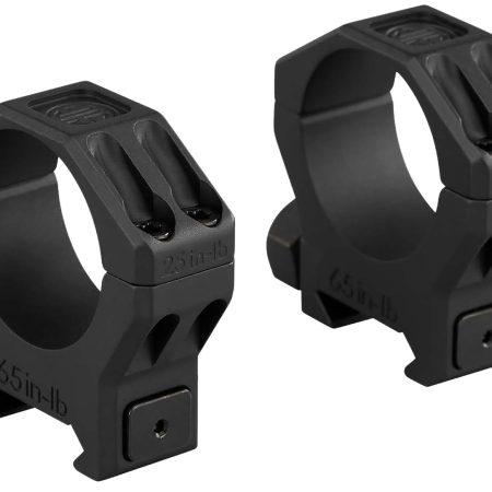 Sig Sauer Electro-Optics SOA63001 Alpha 6 Scope Ring Set Black Stainless Steel 30mm Tube Low