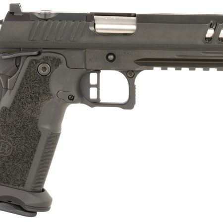 Bersa M2XIO5BBFN M2XI  9mm Luger 22+1 5" Match Grade Bull Barrel, QPQ Tenifer Cerakote Lightening Cut/Optic Cut/Serrated Steel Slide & Frame w/Beavertail & Picatinny Rail, Black Polymer Grip