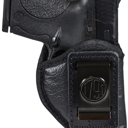 1791 Gunleather ECOSC1BLKR  Sub-Compact IWB Small Black Right Hand