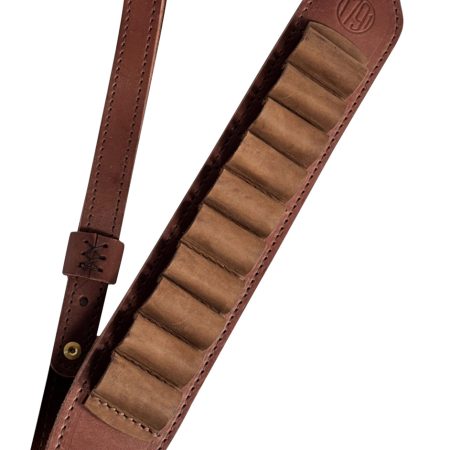 1791 Gunleather HNTAS12BRWA Hunt Ammo Sling Oiled Brown Leather 32" to 37" OAL Shotgun