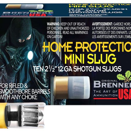 Brenneke SL122MS Home Protection Mini Slug 12Gauge Slug Shot 10 Per Box/25 Case