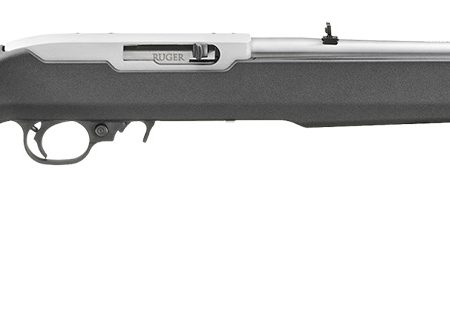 Ruger 31224 10/22  Carbine 22 LR 10+1 18.50" Clear Satin Stainless Steel Barrel, Drilled & Tapped Stainless Steel Receiver, Black Textured Magpul MOE X-22 w/M-LOK Synthetic Stock