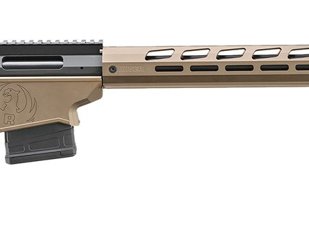 Ruger 18105 Precision  6.5 PRC 10+1 26" Black Threaded Barrel, Smoked Bronze Cerakote Picatinny Rail Stainless Steel Receiver, M-LOK Handguard, Adj Folding Black Stock, Black Magpul K2-XL Grip