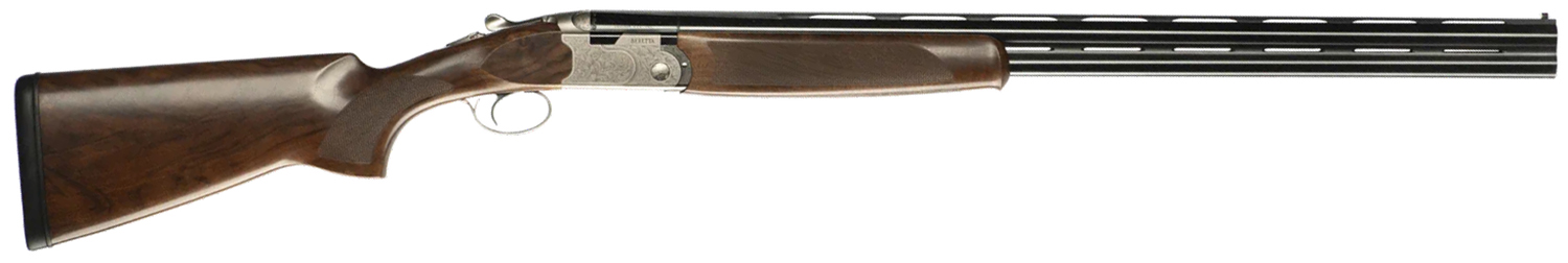 Beretta USA J686S1230KO 686 Silver Pigeon I Sporting 12 Gauge 3" 2rd 30" Black Over/Under Vent Rib Barrel, Silver Engraved Steel Receiver, Kick-Off Walnut Stock, Right Hand