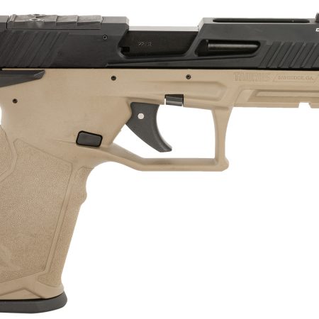 Taurus 1-2TX22P141F-10 TX22 T.O.R.O. 22 LR 10+1 4.60" Matte Black Threaded Barrel, Black Hard Coat Anodized Optic Ready/Serrated Slide, Flat Dark Earth Polymer Frame w/Picatinny Rail, Textured Grip