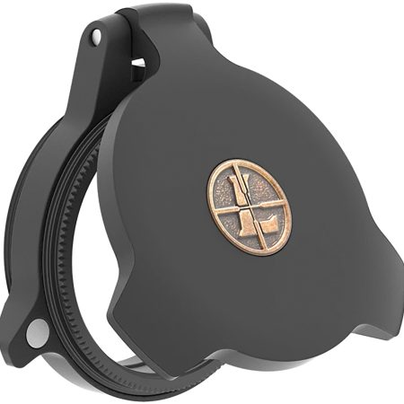 Leupold 58755 Alumina Scope Cover Matte Black Aluminum 28mm Objective Screw On Mount Flip Open