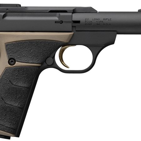Browning 051603490 Buck Mark Micro Bull 22 LR 10+1 4" Matte Blued  Bull Barrel, Matte Black Serrated Slide, Matte Black Aluminum Frame, UFX Overmolded Grip