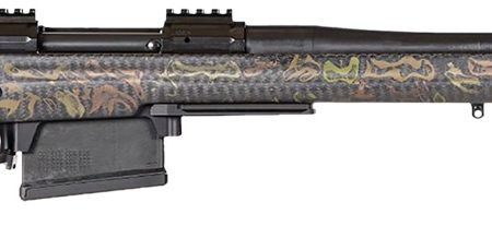 Geissele Automatics 08-538 King Hunter  7mm BC 20" Black Cerakote Threaded Barrel, Black Nitride Receiver w/Picatinny Rail, Geissele Camo Manners Long Range Hunter Carbon Fiber Stock