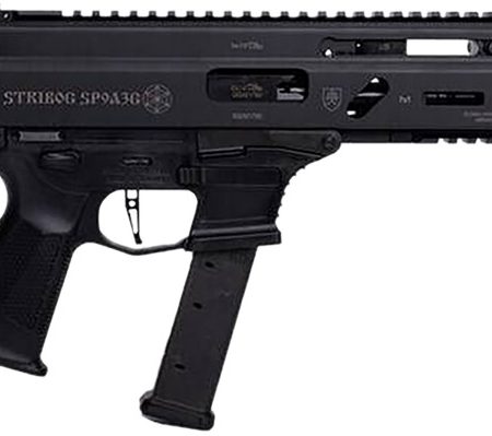 Grand Power 810091156025 Stribog SP9A3G 9mm Luger 16" Black Barrel, Black Receiver, Polymer Stock & Grip
