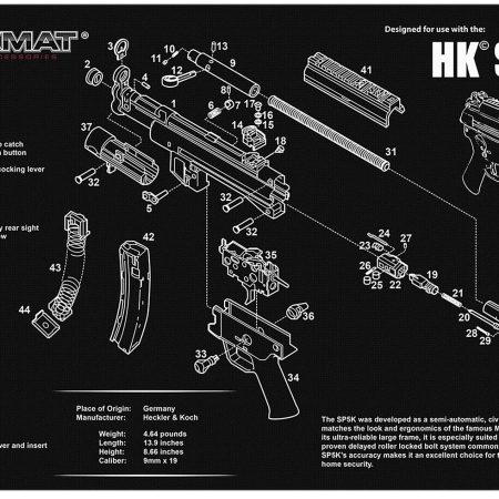 TekMat TEKR17HKSP5K HK SP5K Cleaning Mat Black/White Rubber 11"x17" HK SP5K Parts Diagram