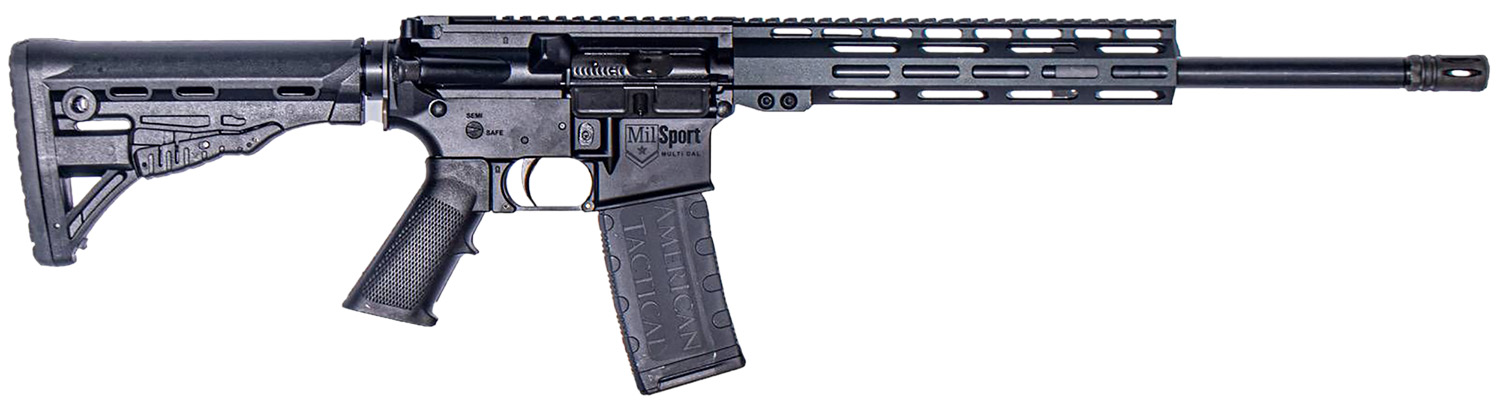 ATI ATIG15MS300ML10 MilSport 300 Blackout 30+1 16" Black Threaded Barrel, Matte Black Picatinny Rail Receiver, 10" M-LOK Handguard, Black 6 Position Rogers Super-Stoc, Black Polymer Grip
