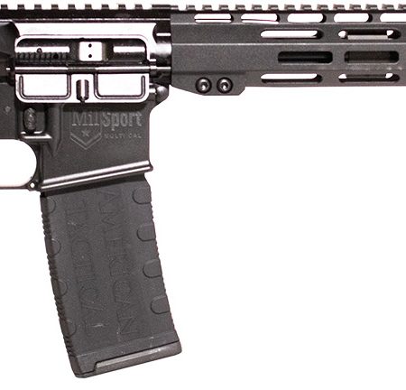 ATI ATIG15MS300ML13 MilSport  300 Blackout 30+1 16" Black Threaded Barrel, Matte Black Picatinny Rail Receiver, 13" M-LOK Handguard, Black 6 Position Rogers Super-Stoc, Black Polymer Grip