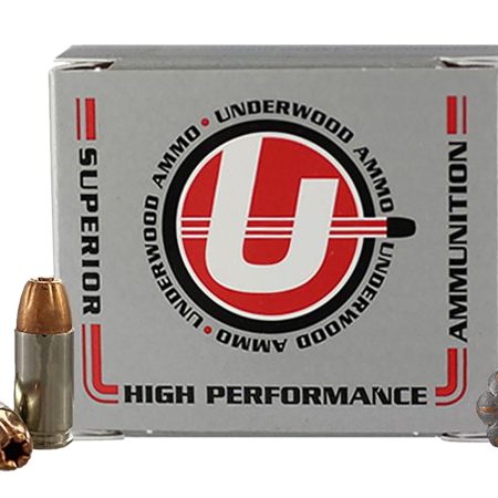 Underwood Ammo 114   9mm 124gr Jacketed Hollow Point 20 Per Box/10 Case