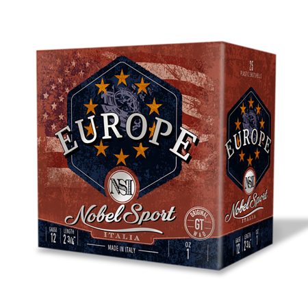 Nobel/Eurosports LLC ANSEU12175 Europe  12Gauge 2.75" 1oz 7.5Shot 25 Per Box/10 Case