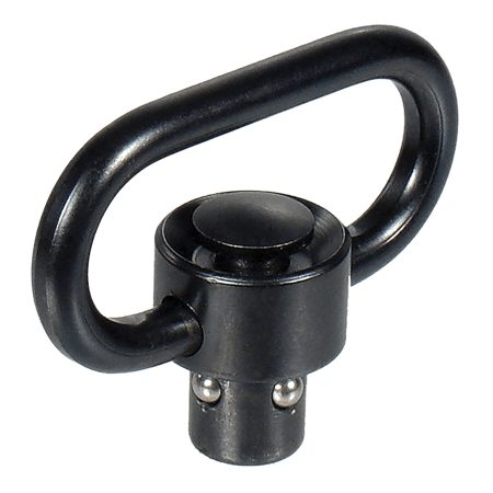 Leapers TLQDSW18 QD Sling Swivel  Black 1.38" Push Button Steel