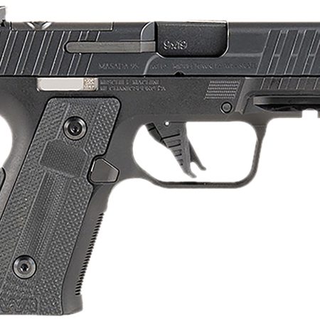 IWI US M9SLIM13CE MASADA Slim Commander Elite Compact Frame 9mm Luger 13+1 3.40" Black Button-Rifled Barrel, Black Optic Ready/Serrated Steel Slide, Black Aluminum Frame w/Picatinny Rail, Polymer Grip