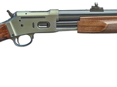 Davide Pedersoli 010S934044 Jackal 44 44 Mag 6+1 19" Silver Cerakote Threaded Barrel & Receiver w/Picatinny Rail, Walnut Fixed Stock