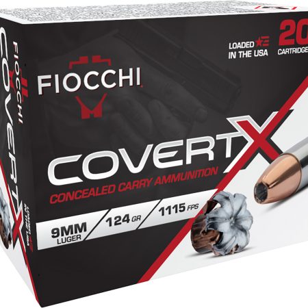 Fiocchi 9CCWB CovertX  9mm 124gr Jacketed Hollow Point 20 Per Box/10 Case