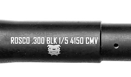 Rosco Manufacturing BL-075-HB-300BLK-5-P Bloodline  300 Blackout 7.50" Nitride 4150 CMV Barrel