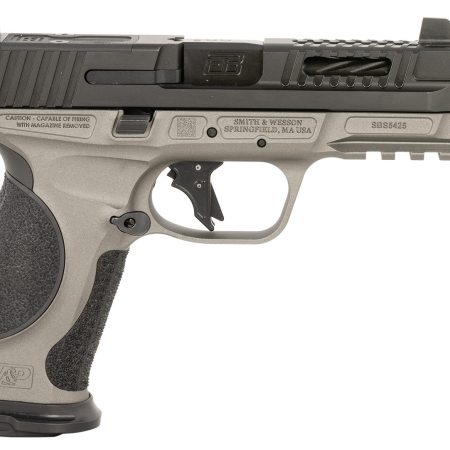 Ed Brown MPFMATCH Fueled M&P Match 9mm Luger 19+1 4.75" Black Nitride Match Grade Threaded Barrel, Black Nitride Optic Cut/Ported/Serrated Stainless Steel Slide