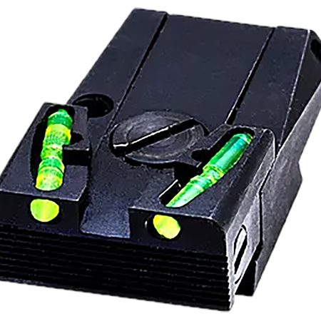 HiViz GLAD211 Adjustable Rear Sight  Front Green Fits Most Glock Models