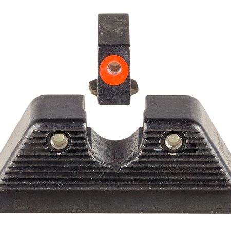 Trijicon 601092 HD XR Night Sight Set Green Tritium/Orange Outline Front, Green Tritium Rear, Black Frame, Fits Most Glock/17 MOS/19 MOS/45 MOS